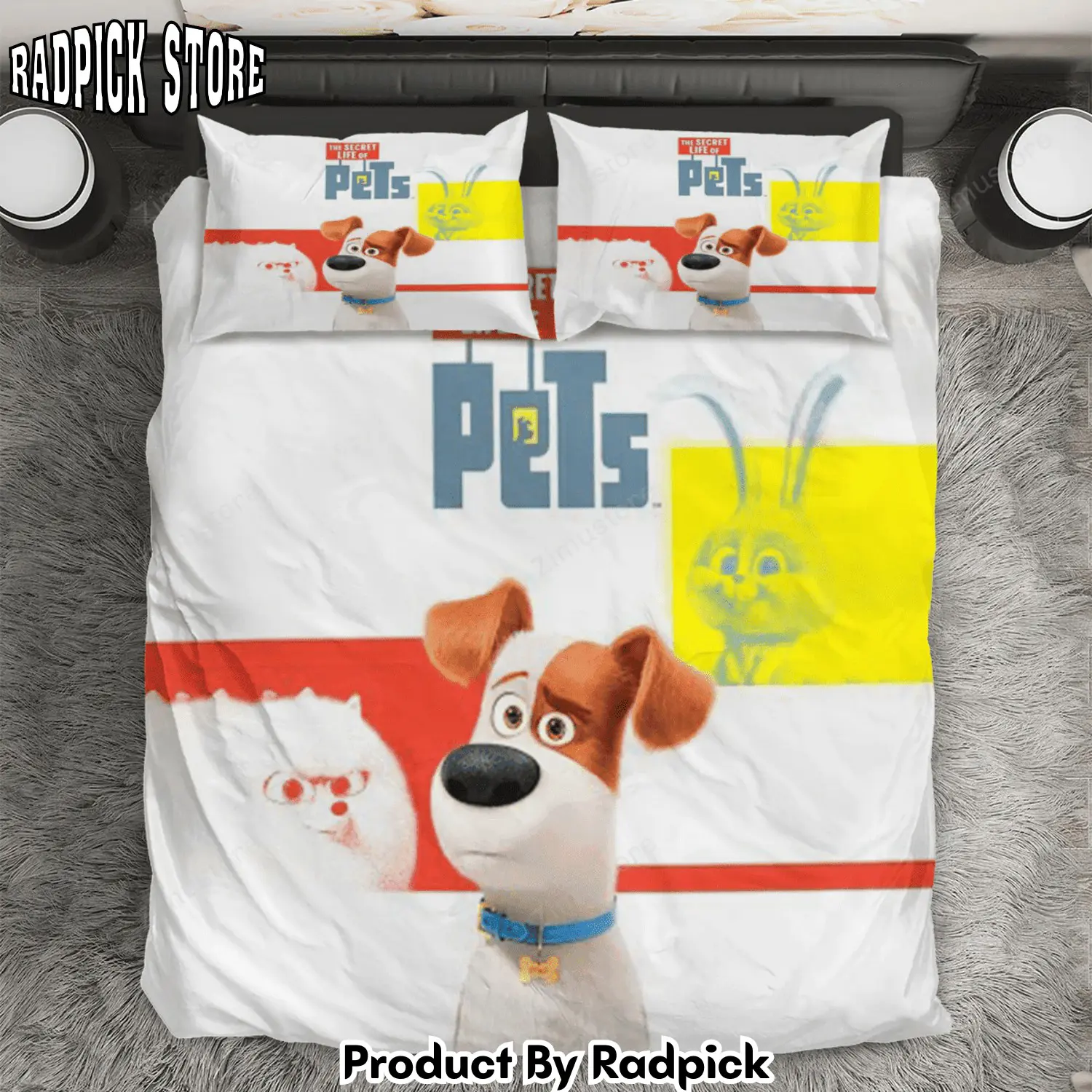 Radpick the secret life of pets poster 9 3pcs 3pcs bedding set duvet cover and pillow cases gift for fan rp327934